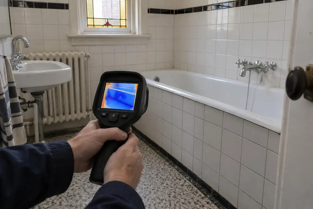 Lekdetectie Buren – onderzoek in een badkamer van een oudere woning