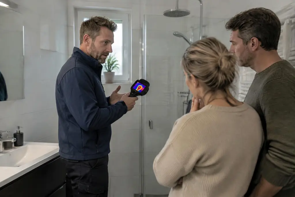 Lekdetectie Buren – specialist legt bevindingen uit aan bewoner